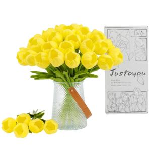 Kunstmatige tulpen (geel, 15 stuks)