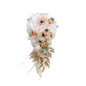 Kunstblumen Romantische künstliche Blumen, Hochzeitssträuße, Brautstrauß, künstliche Blumen für Party, Brautparty, Dekoration für jeden Anlass