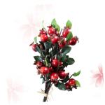 4 Stück Weihnachtsdekorationen Künstliche Beeren Weihnachtsschmuck Winterbeflockte Plektren Gefälschte Obst Wohnkultur Girlandendekor Blumenkorb Dekoration Hagebutten Ländlich