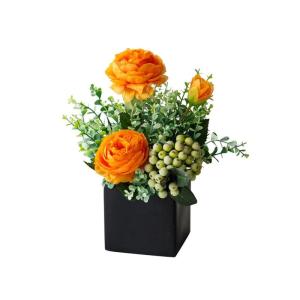 Kunstblumen Künstliche Blumen, Pflanzen im Topf, gefälschte Blumenornamente für die Heimdekoration, simulierte Blumen für Zuhause/Schlafzimmer/Büro für jeden Anlass