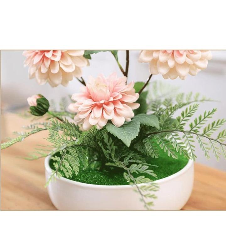 Kunstblumen Künstliche Blumen im Keramiktopf, Seidenpfingstrose im Topf, Moderne Kunstpflanzen, grüne Zimmerpflanzen für Zuhause, Hochzeitsfeier für jeden Anlass