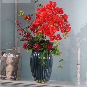 Kunstblumen Künstliche Blumen, Ochiden, Pflanzen, künstliche Orchidee im Topf, Pflanzen, Bonsai, schöne Dekoration für Hochzeit, Büro, Zuhause für jeden Anlass