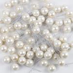 20 Stück Künstliche Beeren 12mm,Dekorative Beerenstiele,Beeren Früchte,für DIY Handwerk Dekoration,Weihnachtsbaum Weihnachtskranz Tischdeko,Hochzeit,Home Decoration,Weiß