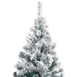 Weihnachtsbaum mit Schnee Künstlicher Weihnachtsbaum mit Ständer PVC Extra großer Weihnachtsbaum Grün 300 x 155 cm