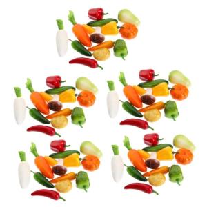 5 Sätze Gefälschtes Gemüse Künstlicher Pfeffer Gefälschtes Display-Essen Lebensmittelspielzeug Lebensmitteldekor Schäumt Gemüse Modell Kartoffelspielzeug Schaum 17 Stück * 