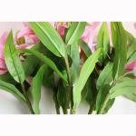 Kunstblumen Künstliche Blumen mit Glasvase, künstliche Lilienblumen, Pflanzen für Zuhause, Wohnzimmer, Büro, Party, Dekoration, echte Haptik für jeden Anlass