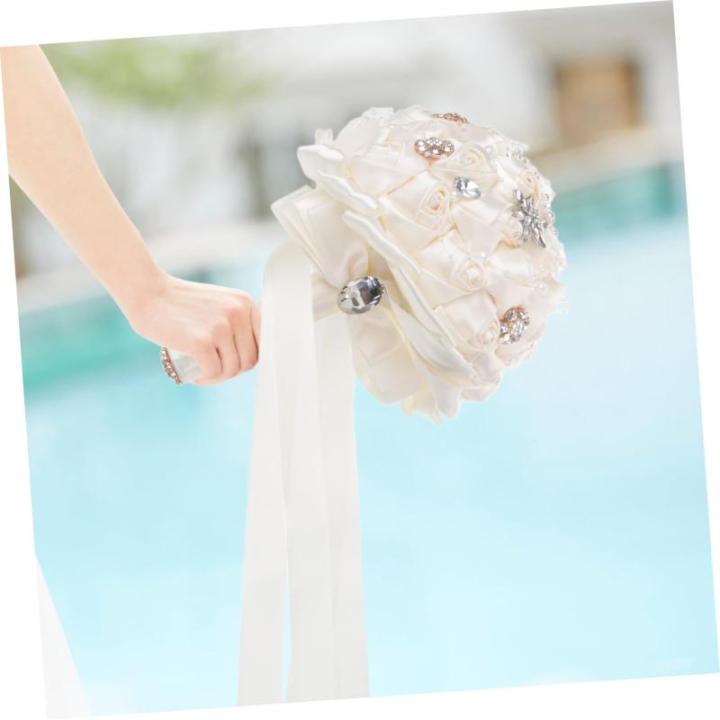 1Stk Braut Brautjungfern Blumensträuße künstlicher Brautstrauß Rosenstrauß hochzeitsdeko hochzeits Dekoration brautkleid Braut Hochzeitsstrauß Braut Rose