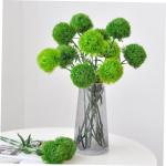 2St kunstpflanze kunstplflanze dekoring pflanzendeko blumenvasen falsche grüne Stiele Buchsbaum Kugel zimmerpflanzen Pflanzen dekor Büro künstliche Pflanzen Weich-PVC Light Gree