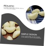 48 STK Simulierter Knoblauch Knoblauchflocken Prop Modell Künstliche Knoblauchzehen Modell Knoblauchzehen Geschälte Knoblauchzehen Grüner Knoblauch Knoblauch-Modell Küchendekor