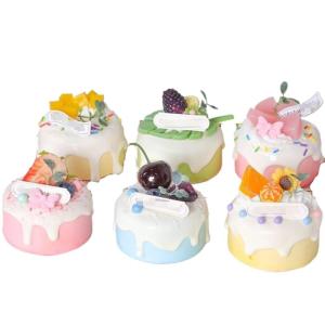 Fake Kuchen künstliche Kuchen 6 Stücke Simulation Kuchen Schöne Kuchen Lebensmittel Modelle Lebensechte Gefälschte Kuchen Hause Dekore Realistisches Essen