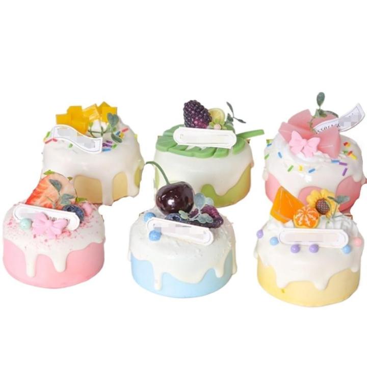 Fake Kuchen künstliche Kuchen 6 Stücke Simulation Kuchen Schöne Kuchen Lebensmittel Modelle Lebensechte Gefälschte Kuchen Hause Dekore Realistisches Essen