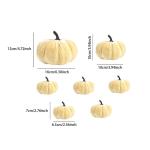 7X Künstliche Kürbisse Dekorative Kürbisse Dekoration Korb Füller Kürbisse für Tisch Mittelstücke Herbst Party Liefert, B
