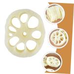 1 Satz Modell Der Lotuswurzelscheibe Mini-Food-Spielzeug Kinder Mini Dekor Mini-hausdekoration Kinder Dekor Kinderspielzeug Mini-Essen Mini-dekor Puppenzubehör PVC 4 Stück