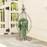 Senecio Kunstmatige planten hangplant voor vetplanten, kunstbloemen, , hoogte 35,5 cm, in hanglamp