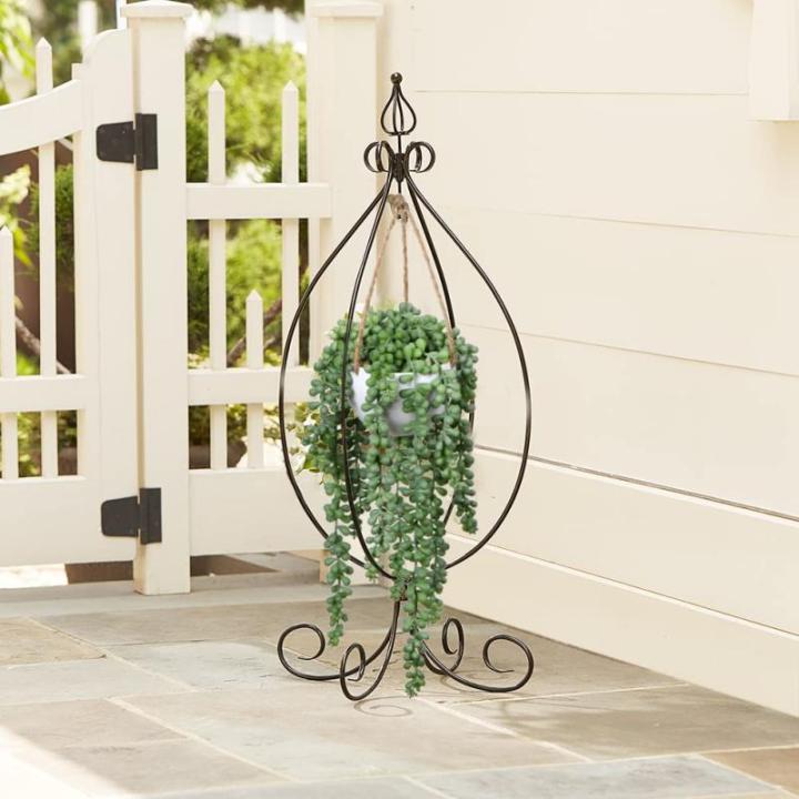 Senecio Kunstmatige planten hangplant voor vetplanten, kunstbloemen, , hoogte 35,5 cm, in hanglamp