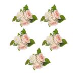 5 Stücke Künstliche Rose Blume für Hochzeit Mittelstücke Dekoration Leuchter Blume Dekoration Hochzeit Blume Anordnung