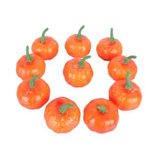 1 Satz Künstlicher Kürbis Mini-kürbisse Masse Kürbis-Fotografie-stütze Mini-kürbis-Ornamente Kleiner Halloween-kürbis Imitiertes Kürbisdekor Heimdekorationen Yellow Plastik