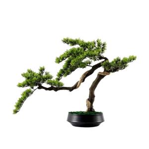 Künstlicher Bonsai-Baum Künstlicher Bonsai-Baum 31,5 Zoll Simulation Willkommens-Kiefer-Bonsai-Baum Innen-Wohnzimmer-Dekor Künstliche Bonsai-Pflanze Grüner Kunstbaum Keramik-Bl
