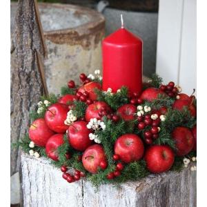 Kunstdecoratie, appel, 5 stuks, rood, 90-120 g/uur, levensecht plastic fruit, plastic fruit, kunstfruit, fruit, decoratie, etalage, huishouden, keuken, feest, hotel