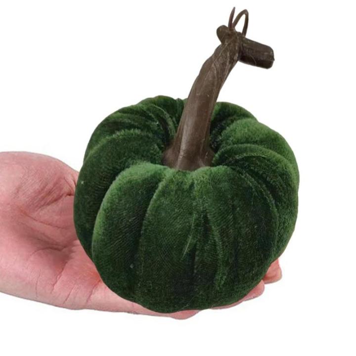 Minis Samt-Kürbisse – Künstliche Künstliche Dekorative Bunte Schaumstoff-Kürbisse | Handgemachte Halloween-Ernte-Gemüse-künstliche Simulations-Kürbisse, Bauernhaus-rustika