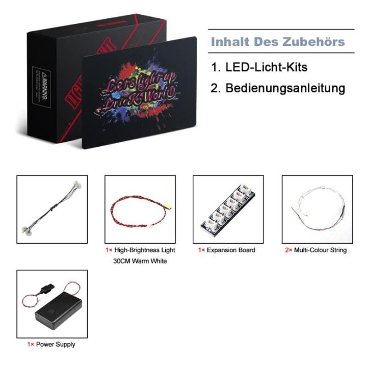 Ledverlichtingsset compatibel met Lego 40573 kerstboom (geen model), led-verlichtingsset voor kerstboom, creatief speelgoed, standaard versie