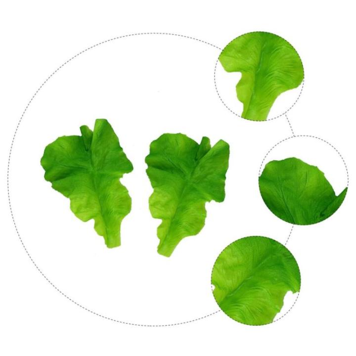1 Satz PVC-Salat Künstliche Blätter Künstliche Pflanzen Künstliche Gefälschte Gemüsedekoration Naturgetreue Pflanzenverzierungen Lebensechtes Gemüse Gefälschtes Gemüse Gre
