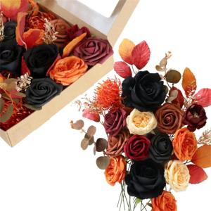 Künstliche Rose Blume für Hochzeit Party Dekoration Faux Seide Blumen mit Stiel
