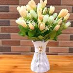 Kunstblumen Künstliche Tulpenblumen, für Partys, Zuhause, Hochzeit, Dekoration, Geschenkidee zum Muttertag, Plastikblumentopf, Raumdekoration für jeden Anlass