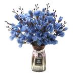 Kunstblumen Künstliche Orchideen-Fälschungspflanzen für den Innenbereich, künstliche Blumenarrangements mit Glasvase, Tischpflanzen für Zuhause, Schlafzimmer, Dekoration für 