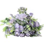 3 stuks kunstbalkonplanten, violet, zijden bloemen, camelia, planten, voor buiten, bloemstukken, , decoratieve als echt plastic boeket voor decoratie