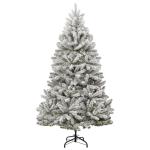 Tannenbaum Kunstbaum mit PVC-Spitzen, Weihnachtsdeko Dekobaum für Innen Außen Künstlicher Weihnachtsbaum Klappbar Beschneit 270 cm