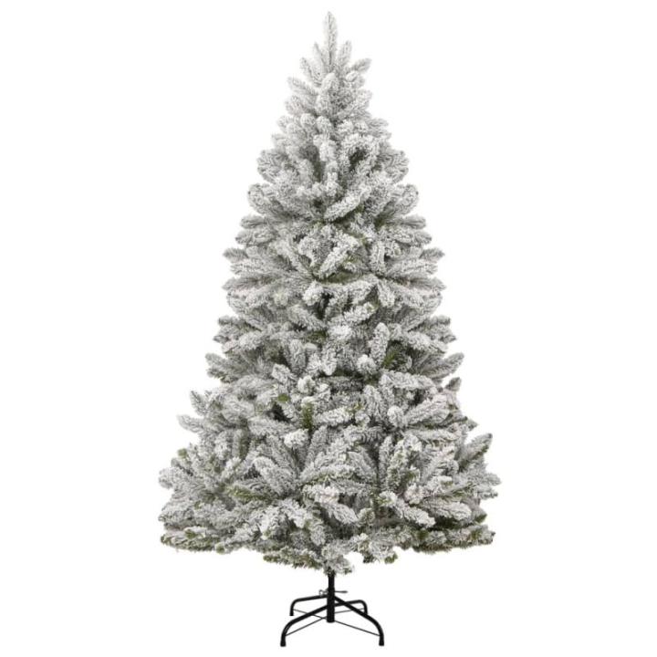 Tannenbaum Kunstbaum mit PVC-Spitzen, Weihnachtsdeko Dekobaum für Innen Außen Künstlicher Weihnachtsbaum Klappbar Beschneit 270 cm