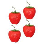 2 Sätze Simulation Große Erdbeere Lebensechte Erdbeeren Simulationsfruchtmodell Künstliche Erdbeeren Attrappen Für Desserttische Erdbeerfälschung Lebensechte Früchte 4 Stück