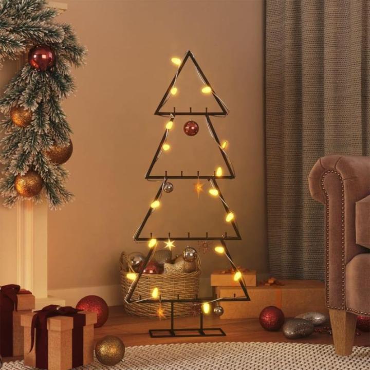 Metall Weihnachtsbaum für Dekorationen Tannenbaum Deko Weihnachtsbaum Tanne Metallbaum Weihnachtsdekorationen Weihnachtsdeko, Indoor und Outdoor,Schwarz 90 cm