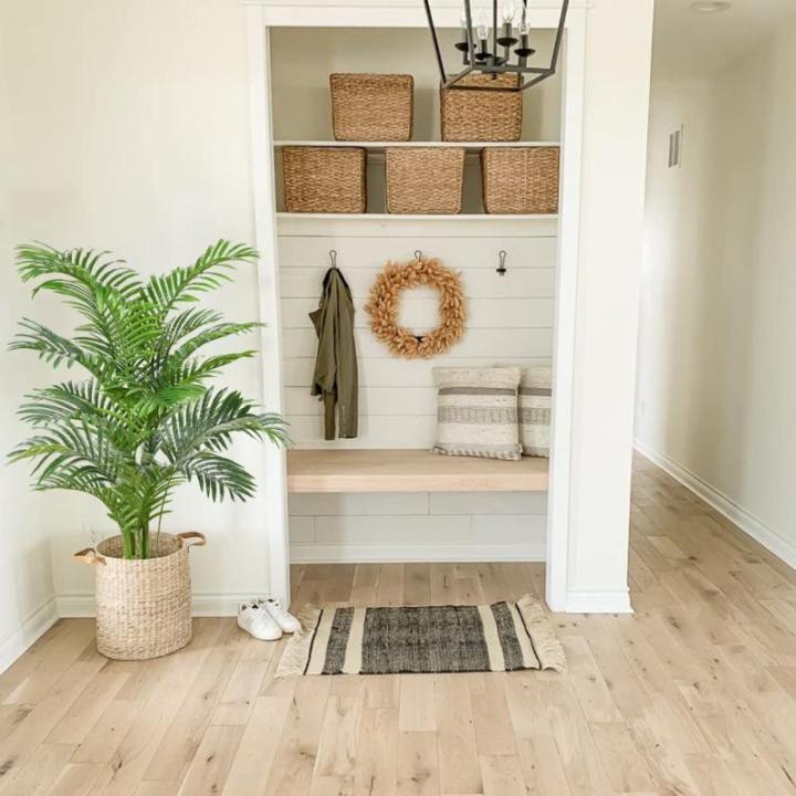 Kunstbaum Palme Kunstpflanze Tropische Kunstpalme Künstliche Pflanzen Groß Zimmerpflanzen Deko für Wohnzimmer Büro Schlafzimmer Haus, 140CM