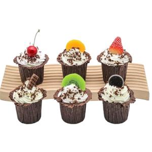 Fake Kuchen künstliche Kuchen 6 Stücke Realistische Gefälschte Kuchen Künstliche Kuchen Simulation Cupcake Modell Fotografie Prop Realistisches Essen
