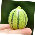 4 Sätze Künstliche Früchte Gefälschte Fruchtwassermelone Spielzeug Thematisiert Essen Kunstobst Kinderknallzeug Miniatur-obstdekorationen Mini-fruchtmodell Harz Green 8 Stück 