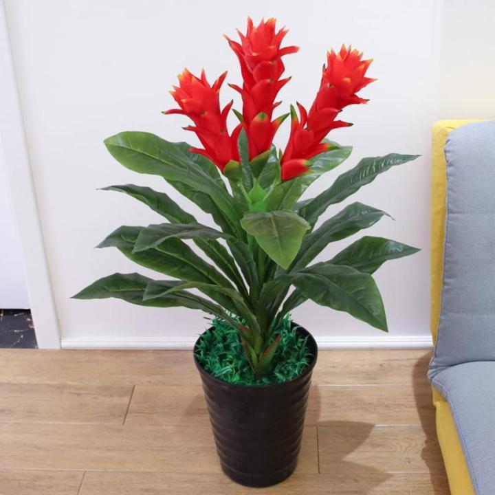 Kunstblumen Künstliches Blumenarrangement mit Kunststofftopf, künstliche Bodenblumen für Zuhause, Büro, Balkon, drinnen und draußen für jeden Anlass