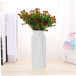 12st Kleine Schleierkraut-Dekoration Künstlicher Blumenstiel Blumenstrauß Dekor Dekorative Künstliche Blumenpflücker Gefälschte Blumen Elegante Kunstblumen Plastik Rot