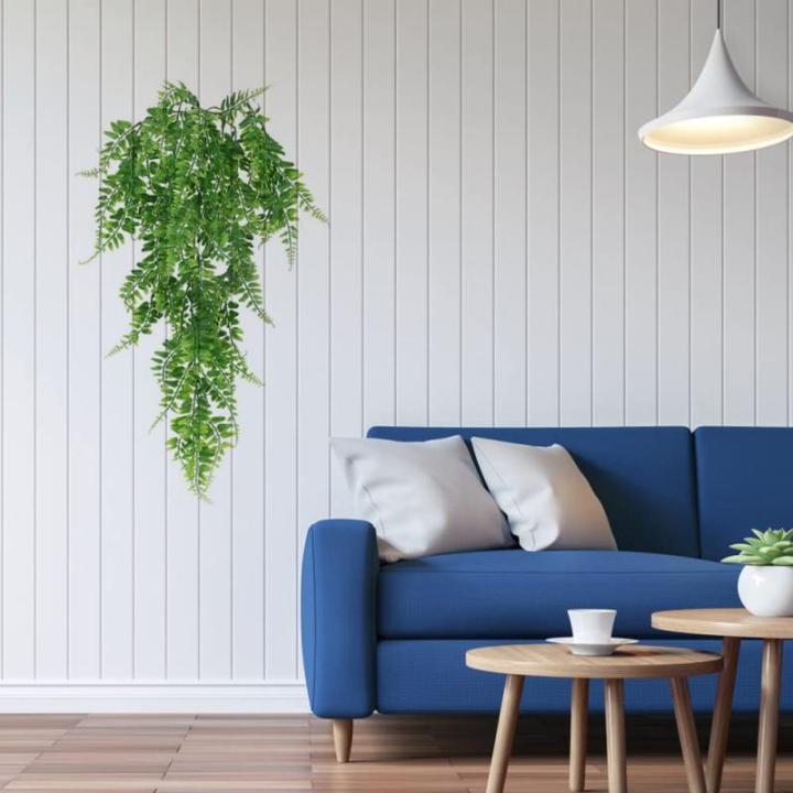 4 stuks groene kunstmatige hangende planten plastic planten nep klimop wijnstok nep-planten, kunstmatige trailing planten voor muur indoor buiten tuin bruiloft wanddecoratie