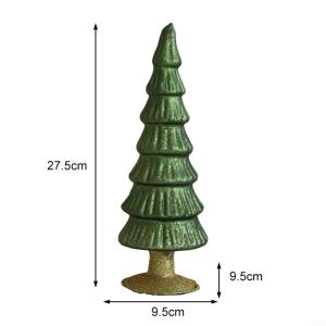 Glas Künstlicher Weihnachtsbaum Mit Beleuchtung Weihnachtsdeko Klein Christmas Tree With LED Lights Tischdekoration Nachtlicht Christbaum Künstlich Weihnachtsbaum (G)
