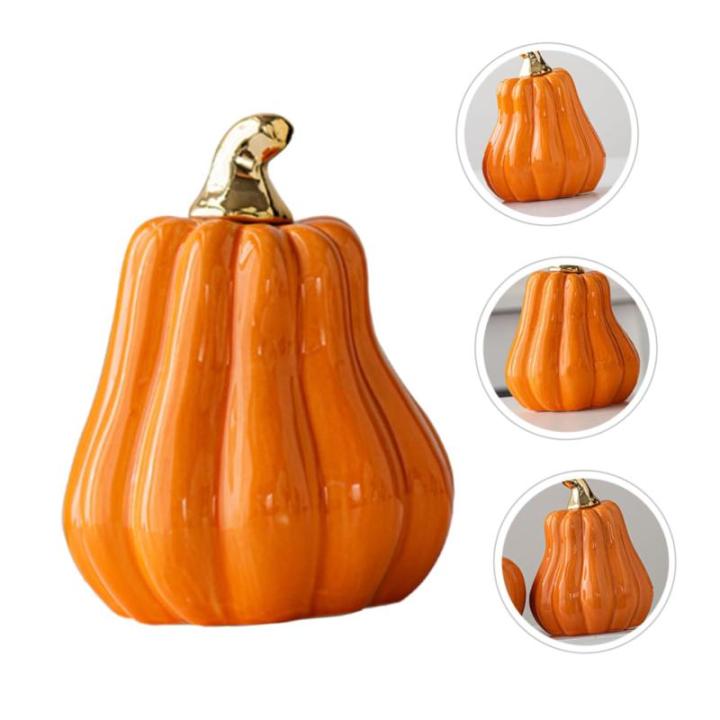 Scandinavische keramische pompoen herfstdecoratie pompoen decoratieve pompoenen realistische pompoenversiering mini-pompoenen van porselein pompoen decoratief figuur herfstpompoen 