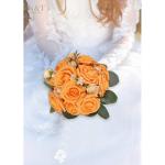 Kunstbloemen, rozen, 25 stuks schuimrozen, kunstrozen met stelen, decoratieve bloemen, herfstbloemen, bloemendecoratie voor bruiloft, boeketten, bruid, herfstdecoratie, woondecorat