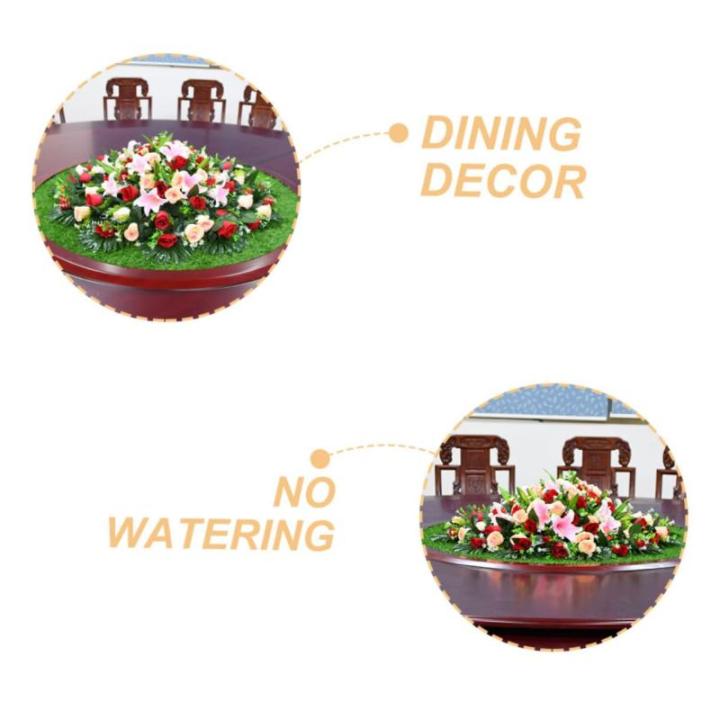Tapijt schachtdeksel decoratie gazon herfst placemats kunstgras bureauonderlegger tapijten eettafel accessoires tafeldecoratie koffie nep gazon geen woorden