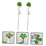 2St künstliche Pflanzenkugel Kunstpflanzen Indoor klein Buchsbaum Kugel Büro künstliche Pflanzen zimmerpflanzen falsche grüne Stiele künstliche Pflanzen drinnen Weich-PVC Gree