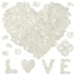 1200 stück Künstliche Rosenblätter, Romantische Rosenblätter Deko, Künstliche Rosenblüten Getrocknet für Hochzeit, Valentinstag, Jahrestag, Tischdekoration, Geburtstag, roma