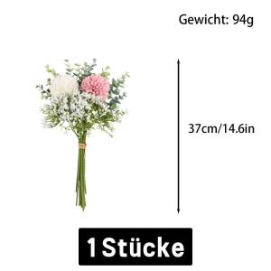 Artificial Flowers 1811 Kunstbloemen, realistische paardenbloemtakken, voor thuis, tuin, bruiloft, feest, decoratie