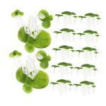 5 Sätze Wasserlinsen-Kunststoff Wasserlinsen-Ornament Entengrütze Für Aquarien Teich Entengrütze Dekor Simulation Schwimmende Entengrütze Landschaftspflanzen Plastik 90 Stück