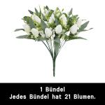 Fake Blumen Künstliche Blume Tulpen Decor Kunstblumen Sehr Echt Plastikblumen Tulpe Gefälschte Blumen Weiß für Hochzeitszimmer Home Wohnzimmer Büro Hotel Küche 1801