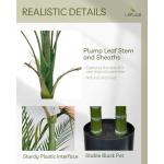 165cm künstliche Phoenix Palme, Areca Palme nur für den Innenbereich mit 2 abnehmbaren Stämmen und 24 verstellbaren Palmenblättern, deko für Büro, Laden, Wohnung und Party